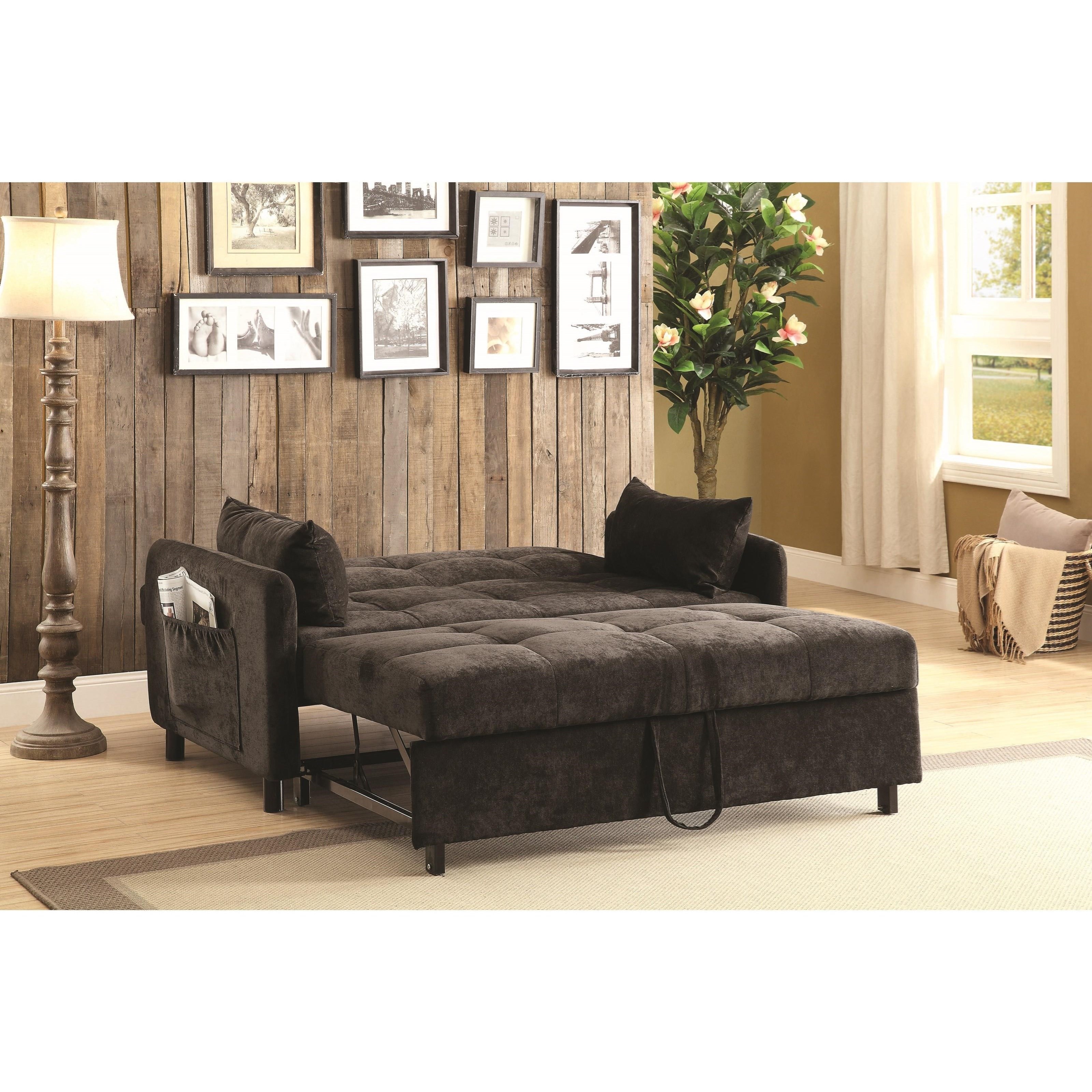 Coaster Futons Dark Brown Sofa Bed Value City Furniture Futons